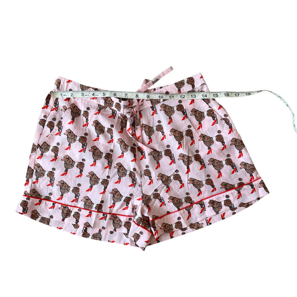 Pink Poodle Pajama Shorts Set Size SMALL by Bouffants & Broken Hearts New - Picture 13 of 16